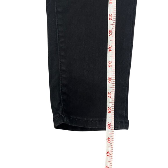 NWT Arizona Women's Size 16 Black High Rise Stretch Jeggings Denim Skinny Fit - Picture 12 of 16